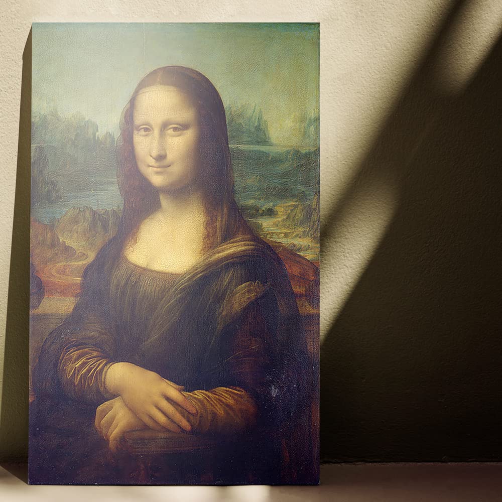 モナリザ 額縁付 イタリア製キャンバスアート